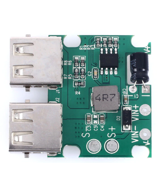 Regulador dual de carga para panel solar 5V 3A