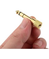 Adaptador de audio salida macho 1/4" (6.35mm)  y entrada hembra de 3.5mm