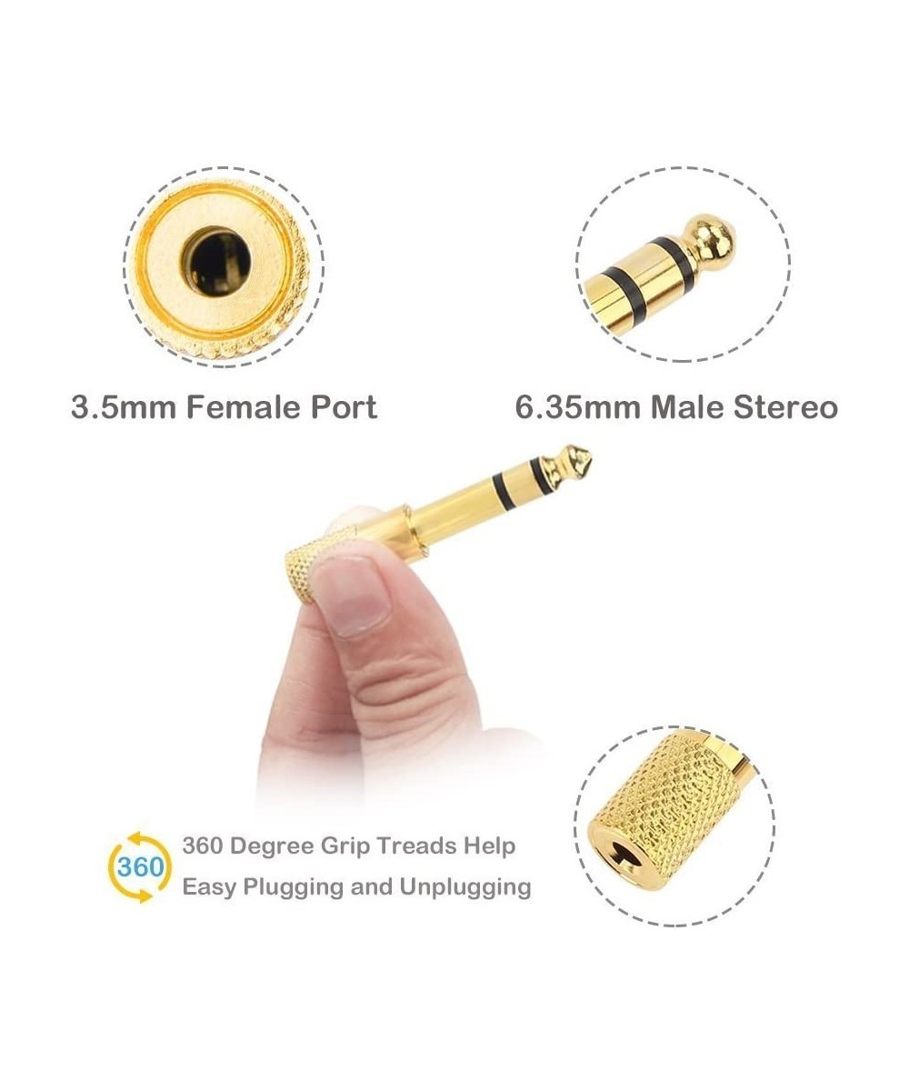 Adaptador de audio salida macho 1/4" (6.35mm)  y entrada hembra de 3.5mm