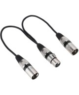 Separador de Audio XLR Hembra a XLR Macho Dual