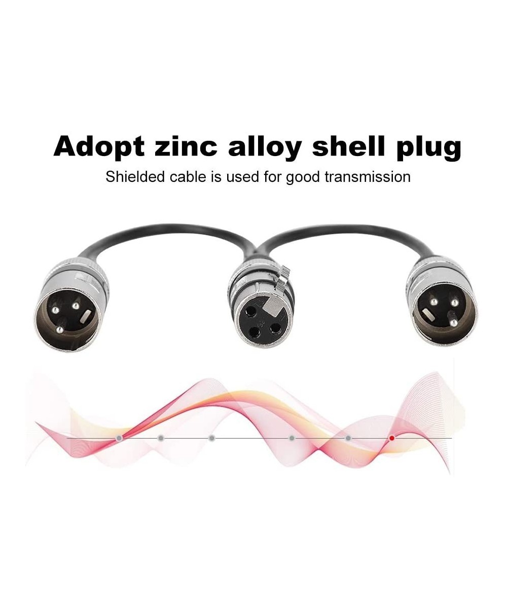 Separador de Audio XLR Hembra a XLR Macho Dual