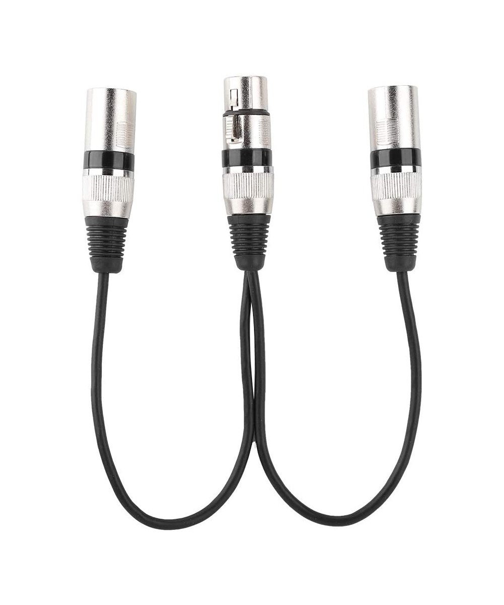 Separador de Audio XLR Hembra a XLR Macho Dual