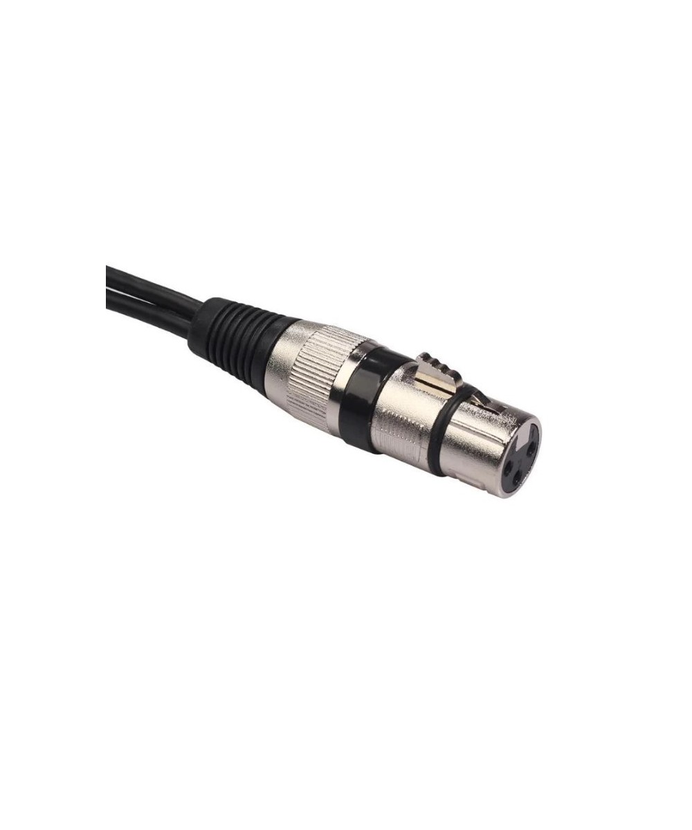Separador de Audio XLR Hembra a XLR Macho Dual