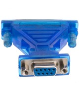 Adaptador DB9 hembra a DB25 macho