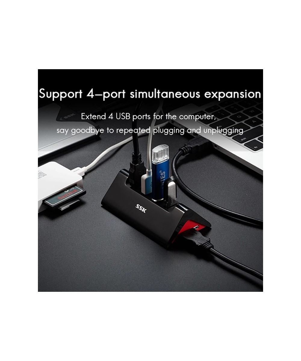 HUB USB 3.0 de 4 puertos con puerto de energia USB-C