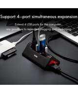 HUB USB 3.0 de 4 puertos con puerto de energia USB-C
