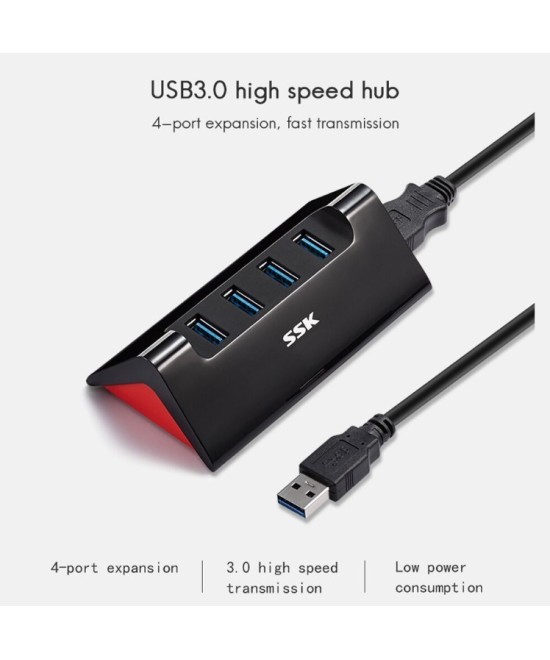 HUB USB 3.0 de 4 puertos con puerto de energia USB-C