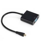 Convertidor Micro HDMi a VGA mas audio
