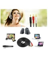 Cable de Audio de 3.5mm a RCA 1.5 y 2.5Metros/8Pies