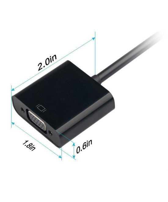 Convertidor Micro HDMi a VGA mas audio