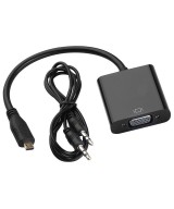 Convertidor Micro HDMi a VGA mas audio
