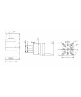 Motor paso a paso nema 17 tipo planetario