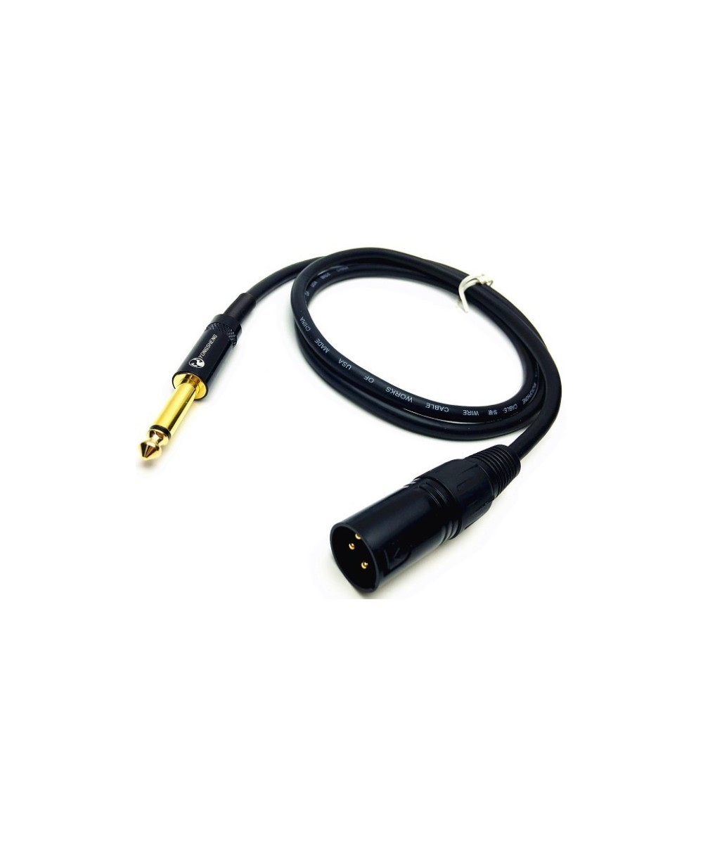 Cable 1/4 (6.35mm) mono a XLR macho 1.5 metros (canon)