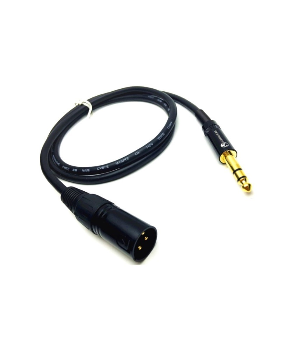 Cable 1/4 (6.35mm) de dos canales a XLR macho 1.5 metros (canon)