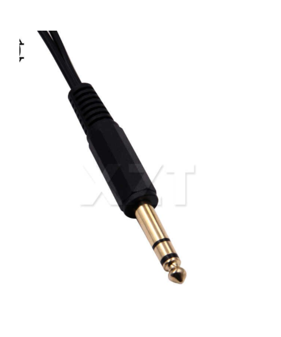 Splitter de Audio 1/4" (6.35mm) una entrada macho dos salidas hembra