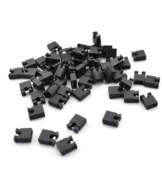 Mini Jumpers 2.54mm 2 pin (Set de 10)