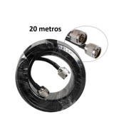 Cable RG8 con conector RF TIPO N macho 20M
