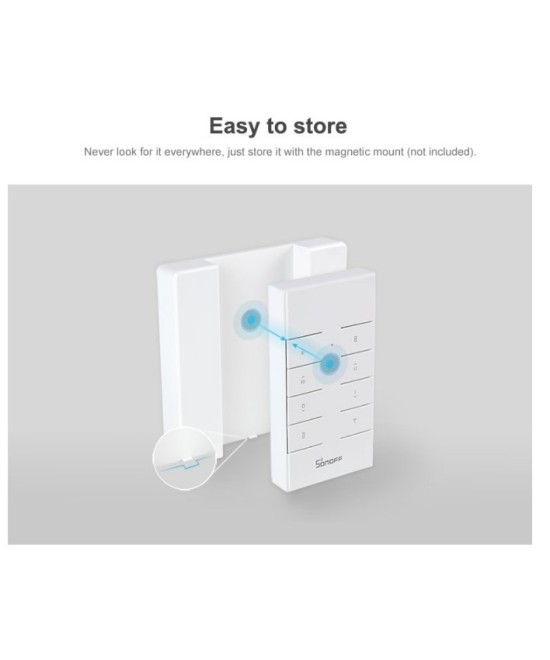 Interruptor Dimmer D1 con control 433mhz y base Inteligente Sonoff