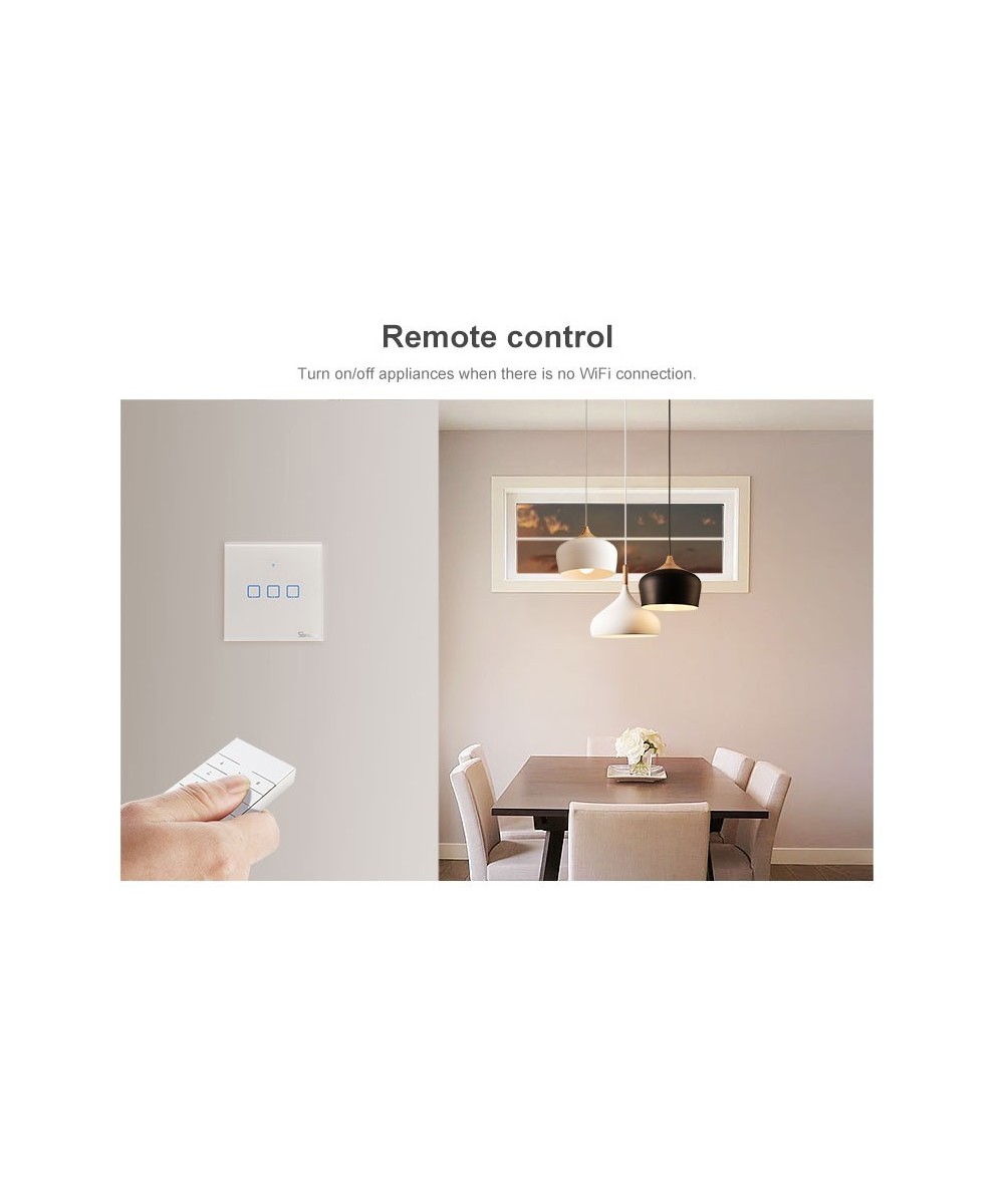 Interruptor Dimmer D1 con control 433mhz y base Inteligente Sonoff