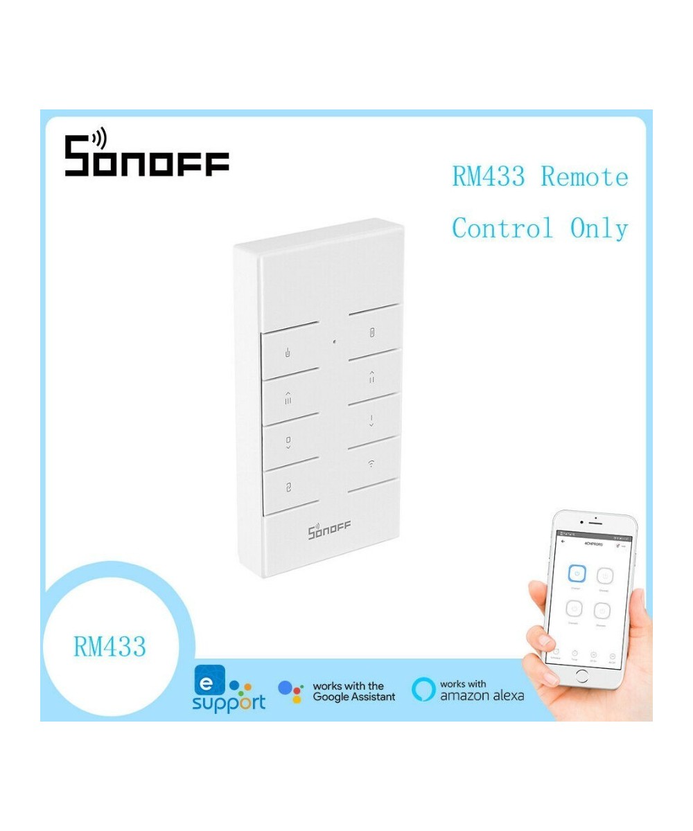 Interruptor Dimmer D1 con control 433mhz y base Inteligente Sonoff