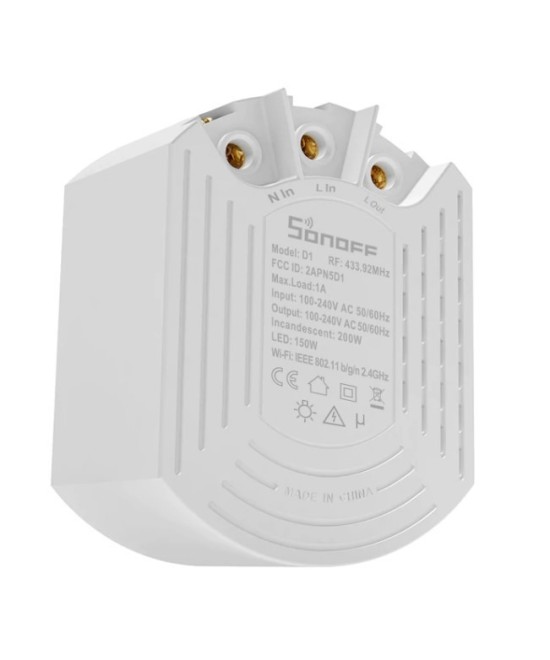 Interruptor Dimmer D1 con control 433mhz y base Inteligente Sonoff