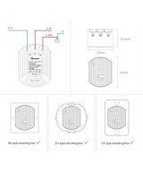 Interruptor Dimmer D1 con control 433mhz y base Inteligente Sonoff