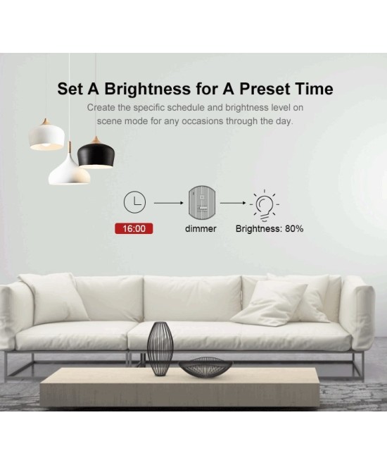 Interruptor Dimmer D1 con control 433mhz y base Inteligente Sonoff