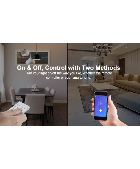 Interruptor Dimmer D1 con control 433mhz y base Inteligente Sonoff