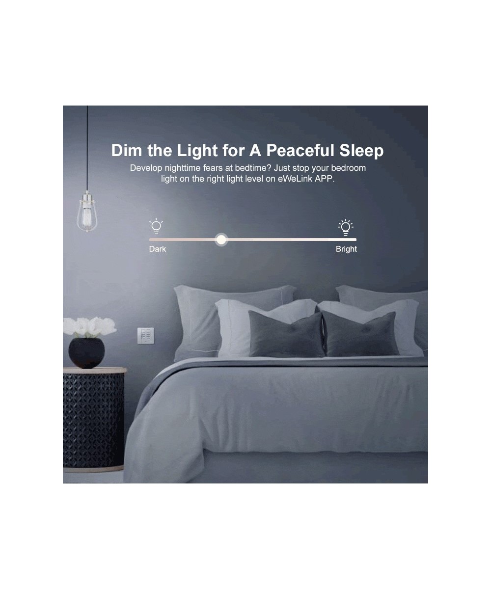 Interruptor Dimmer D1 con control 433mhz y base Inteligente Sonoff