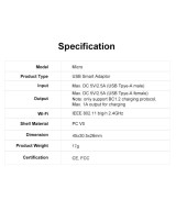 Adaptador USB 5V Micro Inteligente WIFI  Sonoff