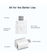Adaptador USB 5V Micro Inteligente WIFI  Sonoff