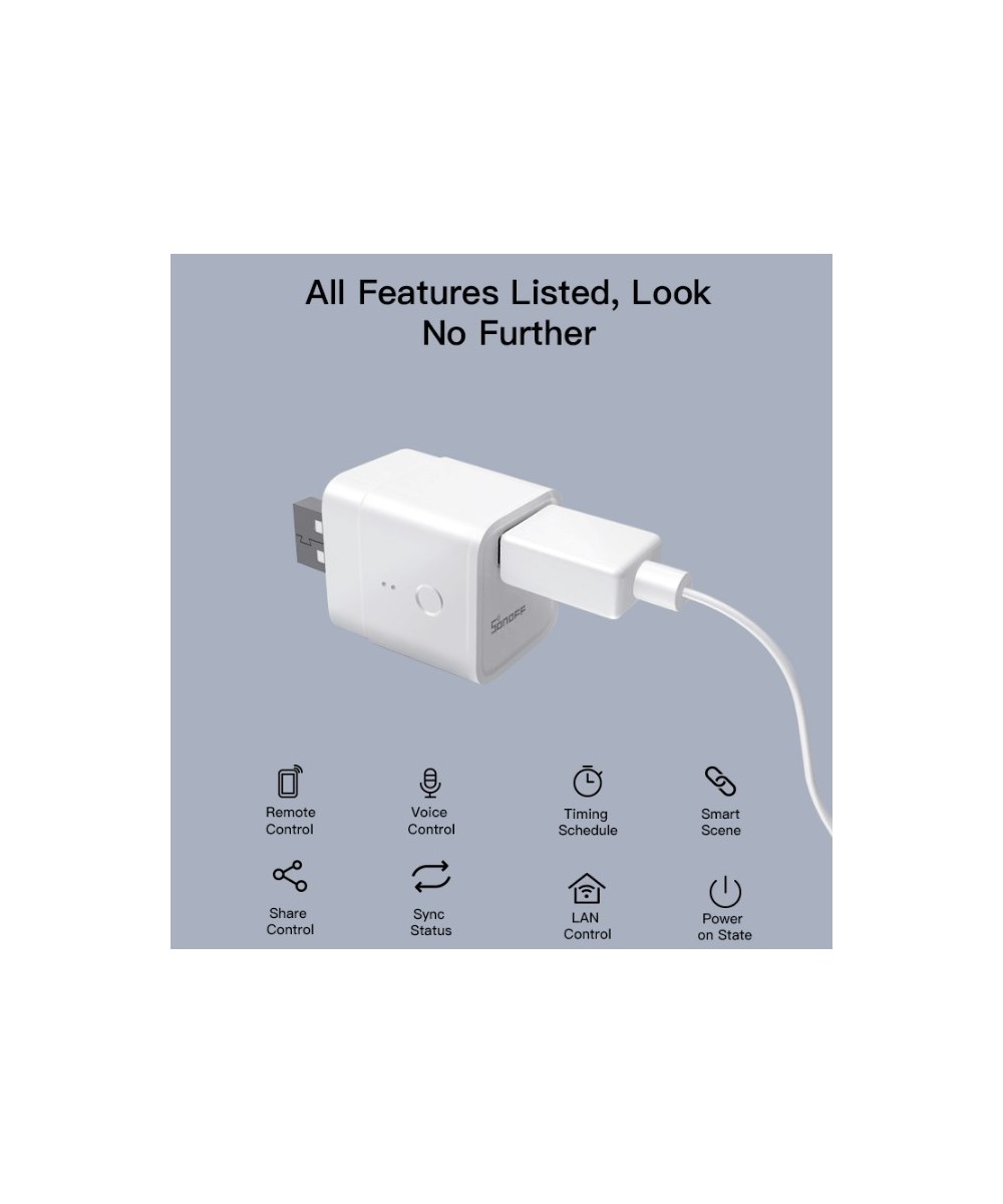 Adaptador USB 5V Micro Inteligente WIFI  Sonoff