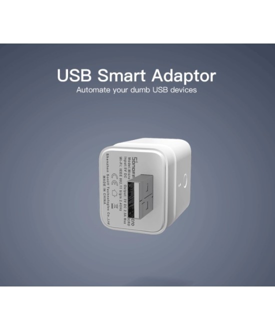 Adaptador USB 5V Micro Inteligente WIFI  Sonoff