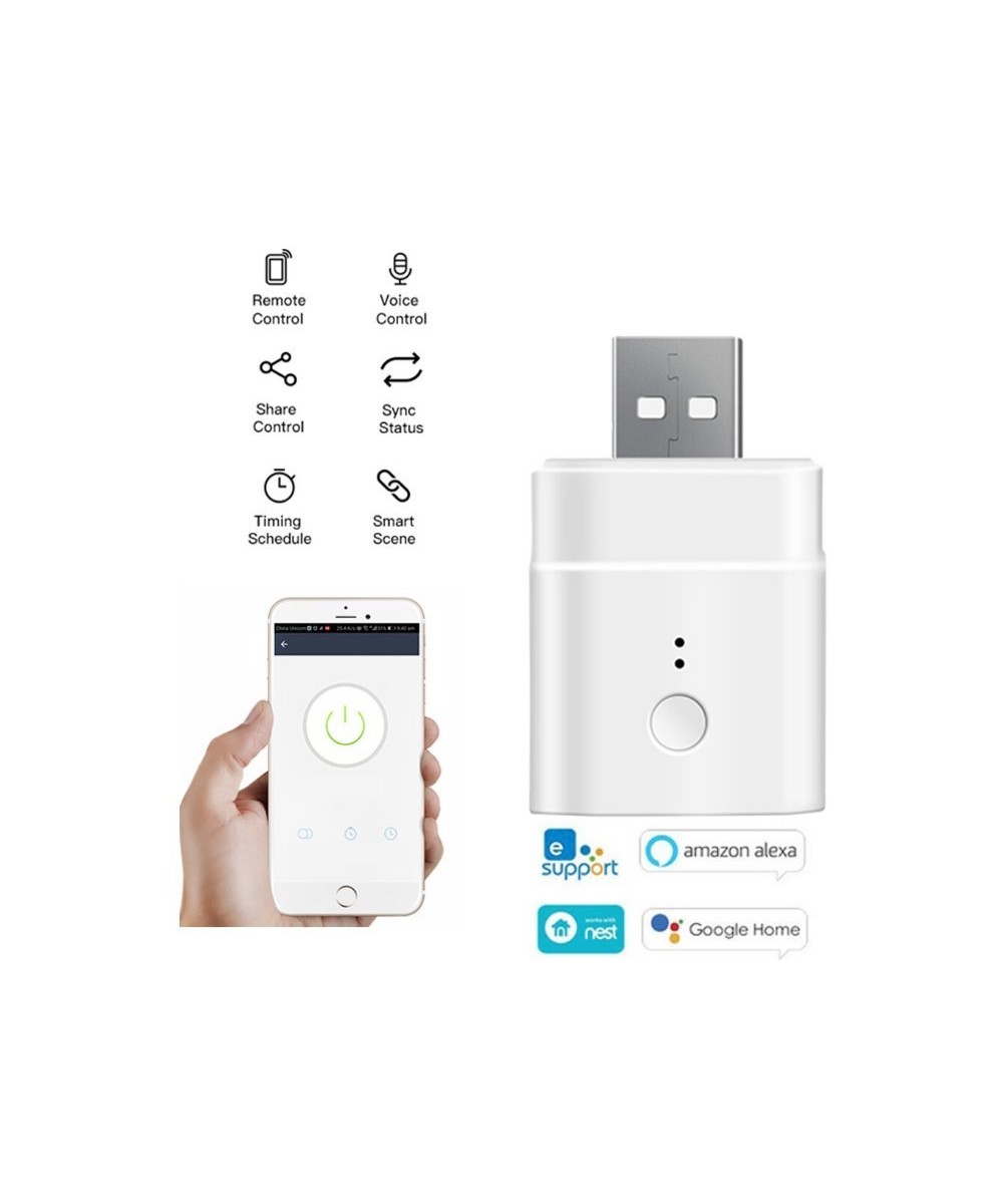 Adaptador USB 5V Micro Inteligente WIFI  Sonoff