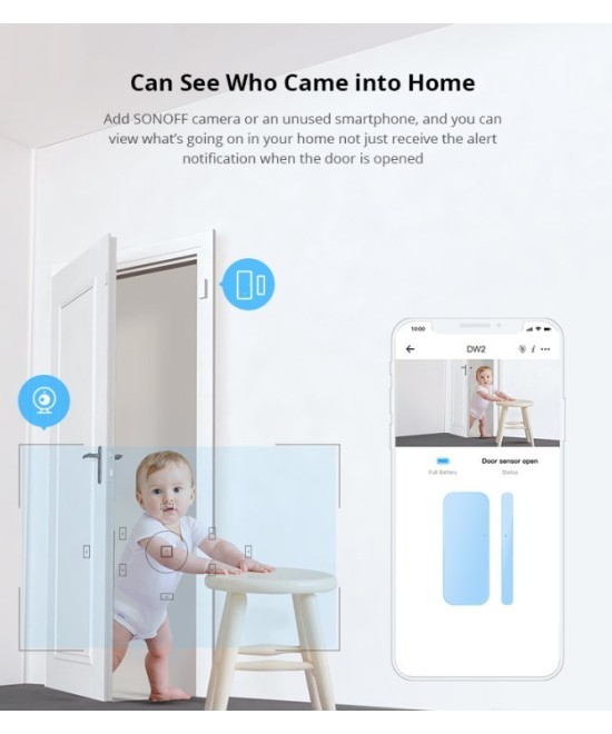Sensor para puertas y ventanas inteligente Wifi  Sonoff DW2