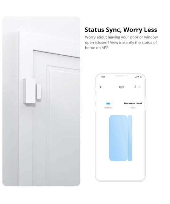 Sensor para puertas y ventanas inteligente Wifi  Sonoff DW2
