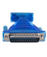 Cable convertidor de USB a RS232 DB9 con adaptador DB9 hembra a DB25 macho paralelo