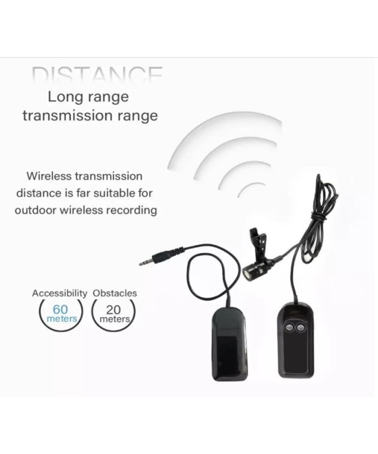 Micrófono Lavalier Green Audio GAW-7511C inálambrico con trípode para celular