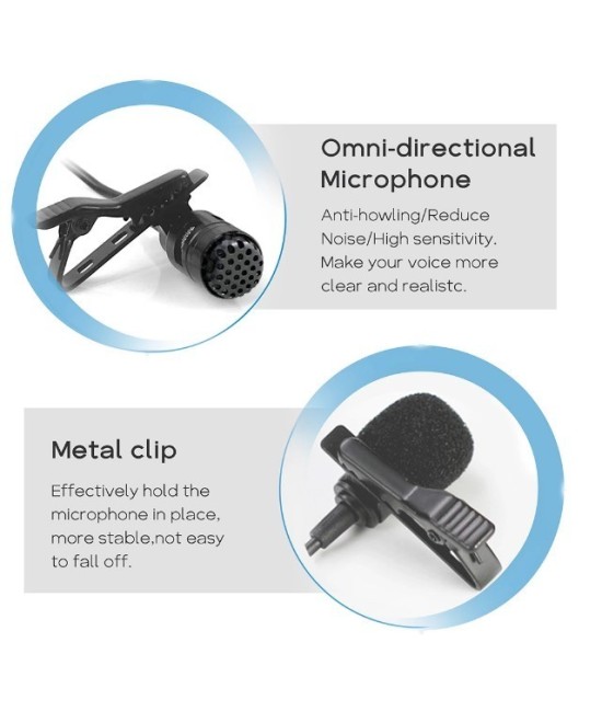 Micrófono Lavalier Green Audio GAW-7511C inálambrico con trípode para celular