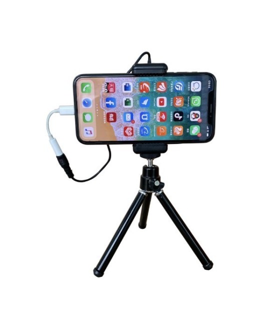 Micrófono Lavalier Green Audio GAW-7511C inálambrico con trípode para celular