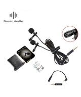 Mini micrófono doble lavalier para celular Green Audio GAM-16D
