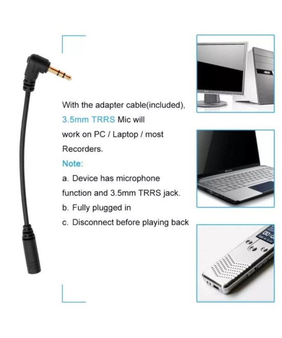 Mini micrófono doble lavalier para celular Green Audio GAM-16D