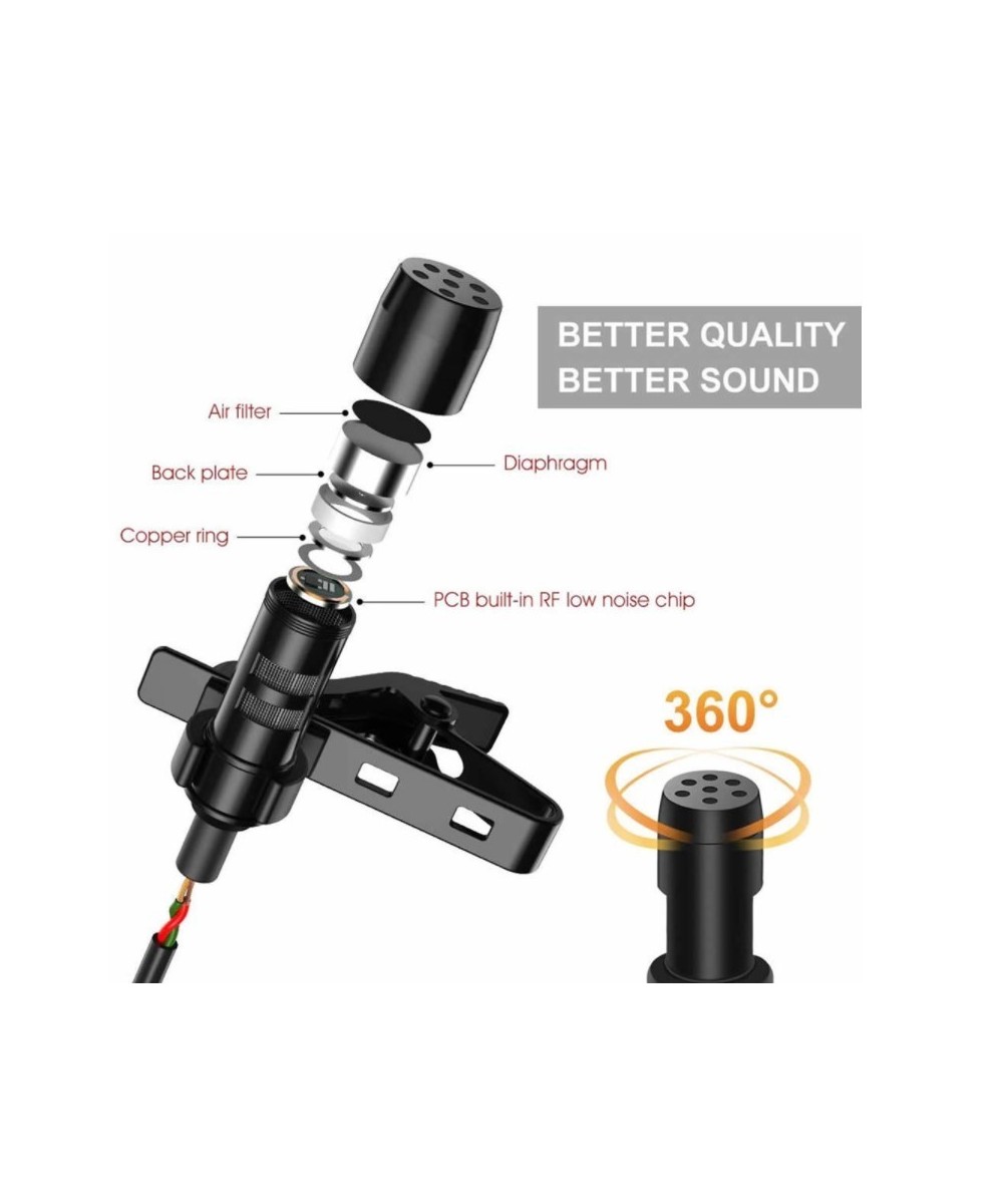 Mini micrófono doble lavalier para celular Green Audio GAM-16D