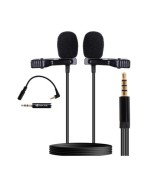 Mini micrófono doble lavalier para celular Green Audio GAM-16D