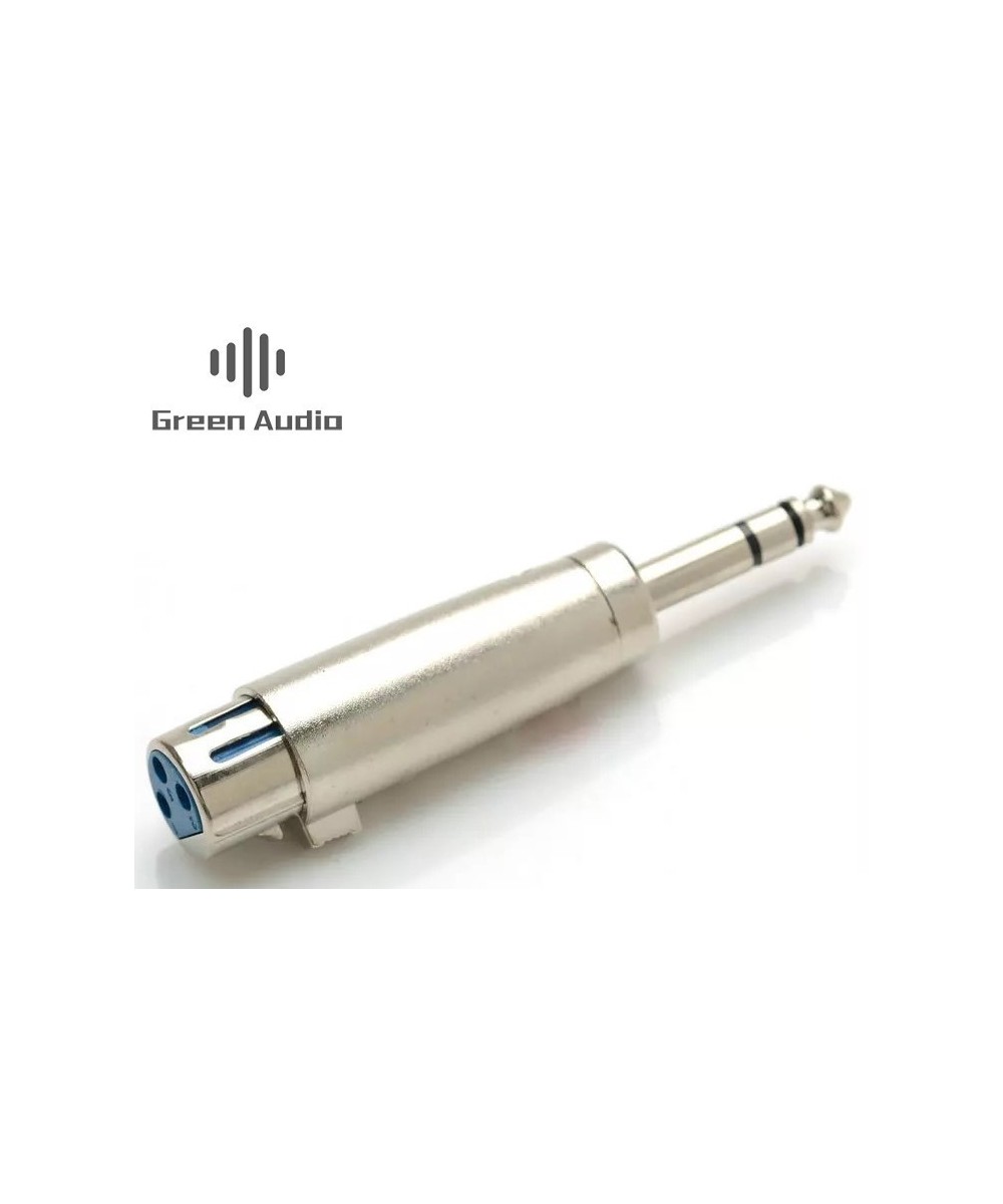 Adaptador de audio 1/4" (6.35mm) macho a XLR hembra Green Audio GAZ-MC15