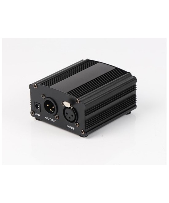 Fuente para microfono de condensador 48V DC (Phantom)