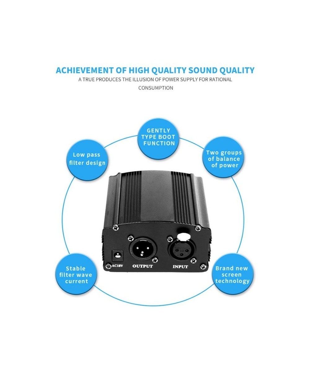 Fuente para microfono de condensador 48V DC (Phantom)