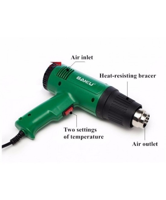 Pistola de calor 1600W BAKU BK-8033