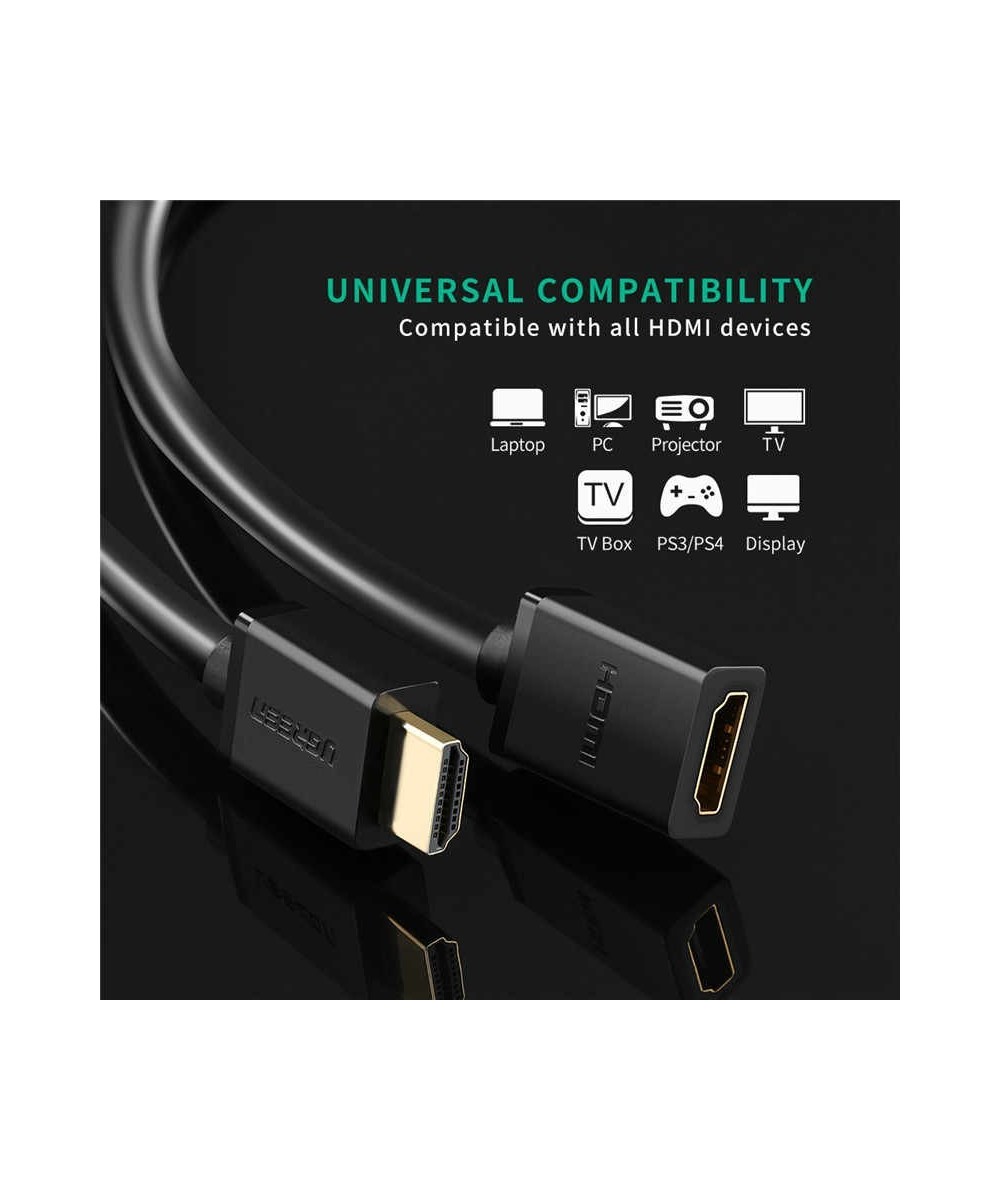 Extensión HDMI UGREEN macho a hembra 2.0 alargado 4K HD TV 2M