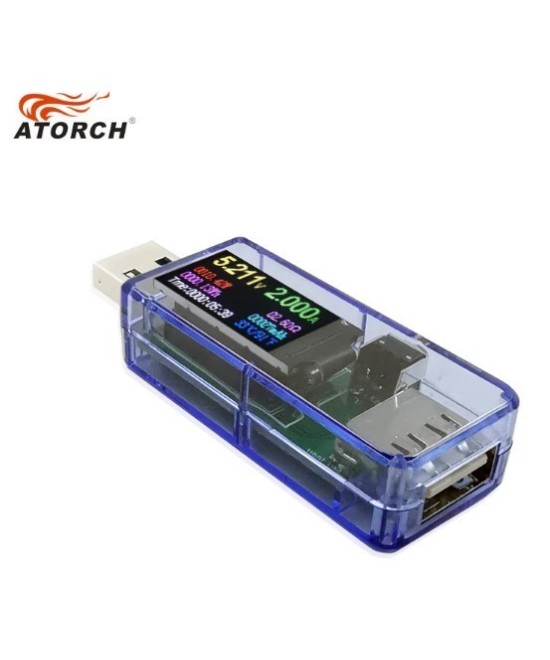 Medidor de voltaje y corriente USB Atorch U96